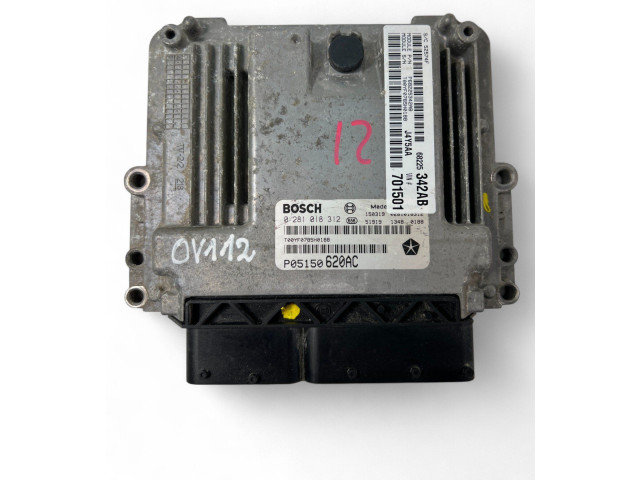 Блок управления двигателем Блок управления P05150620AC, 0281018312 Fiat Freemont