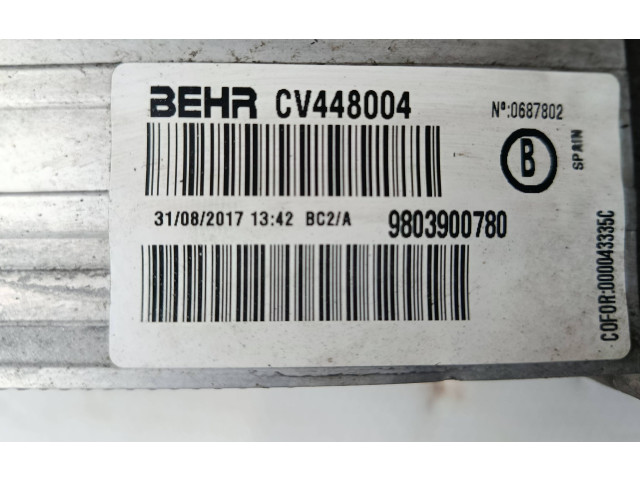 Интеркулер 9803900780 Citroen C3 Aircross