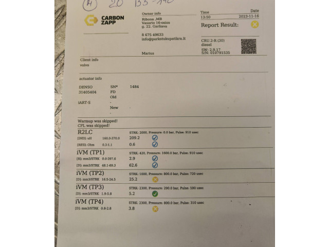 Форсунка 31405404, 1484 Volvo S60