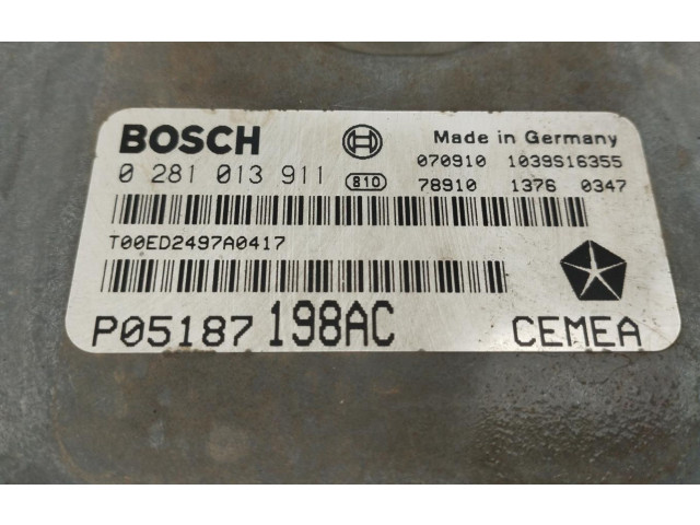 Блок управления двигателем Блок управления P0518718AC Jeep Grand Cherokee (WK)