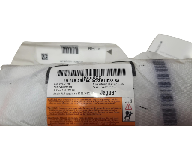 Подушка безопасности в сиденье 9X23611D33BA Jaguar XF X250