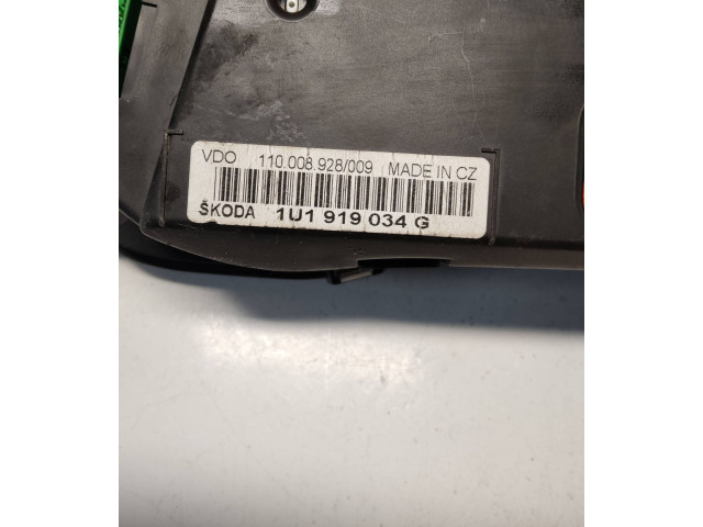 Блок управления двигателя 1U1919034G, 1100089289 Skoda Octavia Mk1 (1U)