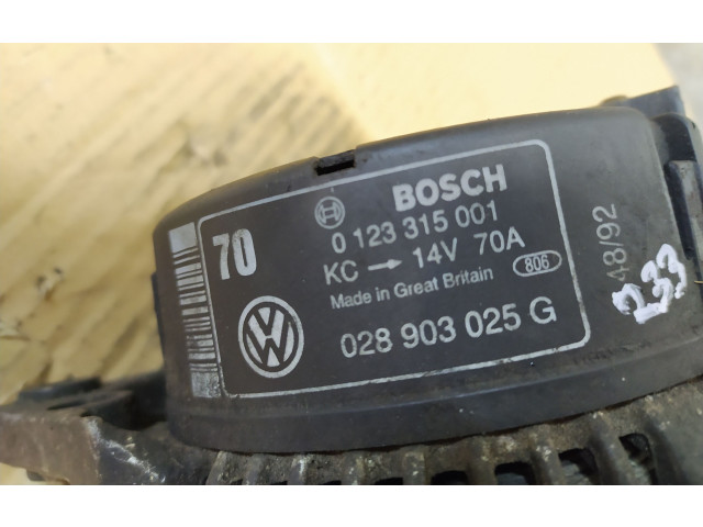 Генератор 0123315001, 028903025G Volkswagen Golf III 1.8