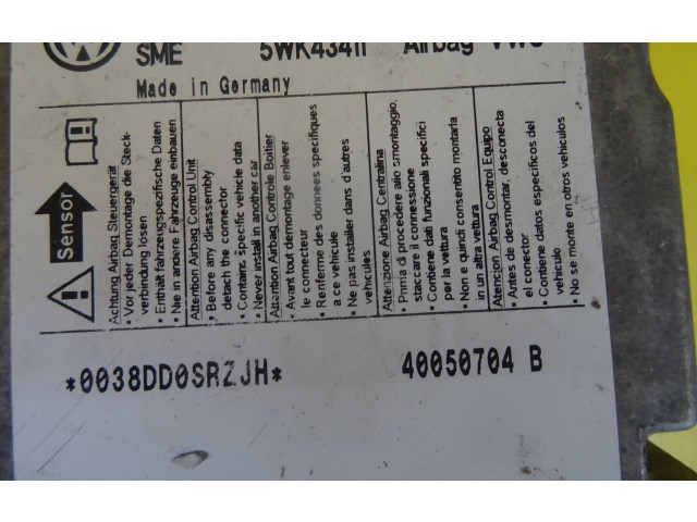 Блок подушек безопасности 1K0909605M, 5WK43411 Skoda Octavia Mk2 (1Z)