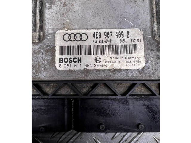 Řídící jednotka 4E0907409B, 4E0910409F   Audi A8 S8 D3 4E 2004