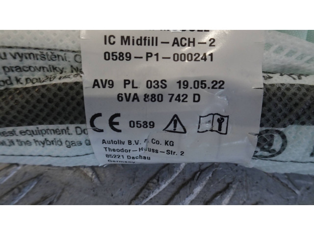 Боковая подушка безопасности 6VA880742D   Skoda Fabia Mk4 (6VA)