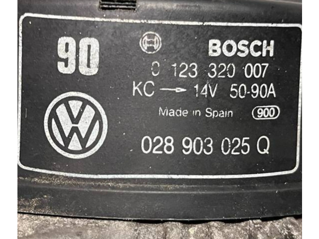Генератор 028903025Q, 0123320007   Volkswagen Sharan      