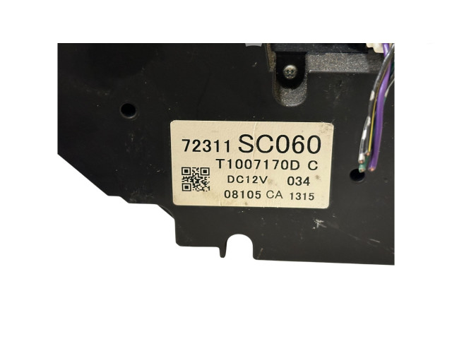 Блок управления климат-контролем 72311SC060, T1007170D   Subaru Forester SH