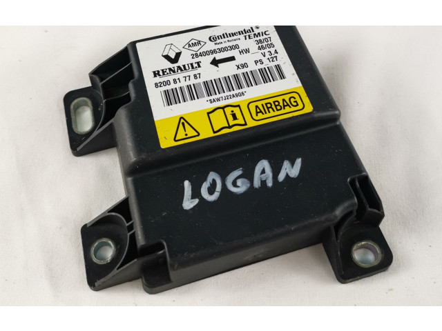 Блок подушек безопасности 8200817787, SAW7J22A9G6 Dacia Logan I
