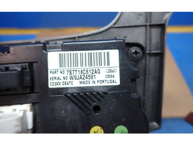 Блок управления климат-контролем 7S7T18C612AG, 0259A Ford S-MAX