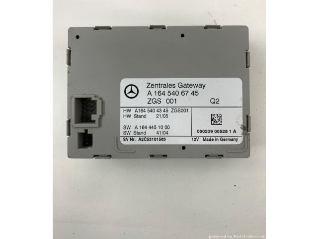 Блок комфорта A1645406745 Mercedes-Benz ML W164