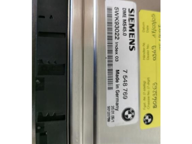 Řídící jednotka 7548769, 5WK93022 BMW 5 E60 E61 2004