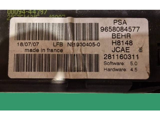 Блок управления климат-контролем 9658084577, 0009444797 Citroen C4 I