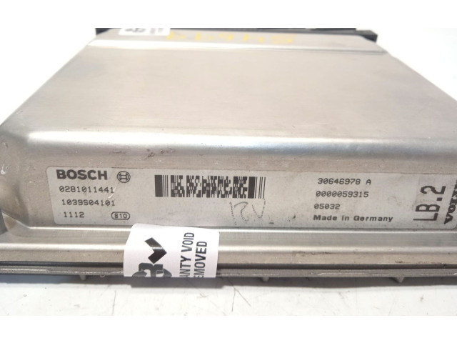 Блок управления двигателя 30646978, 0281011441 Volvo XC90