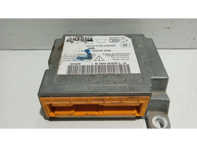 Блок подушек безопасности 9653190880, 603602500 Citroen Berlingo