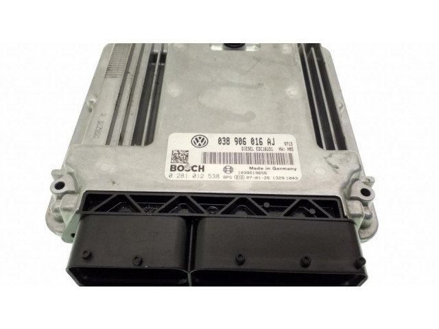 Řídící jednotka 038906016AJ, 0281012538 Volkswagen Transporter - Caravelle T5 2006