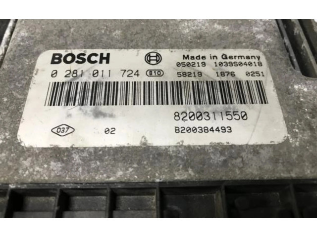 Řídící jednotka 8200311550, 0281011724 Renault Espace - Grand espace V 2005