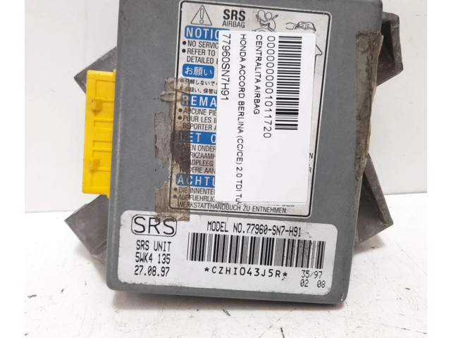 Блок подушек безопасности 77960SN7H91, 77960SN7H91   Honda Accord