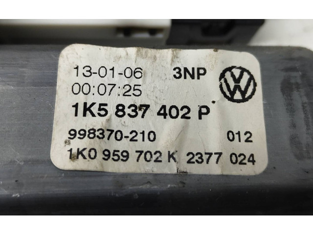 Передний двигатель механизма для подъема окон Volkswagen Jetta V  2005 - 2010 года 1K5837402P, 998370210      