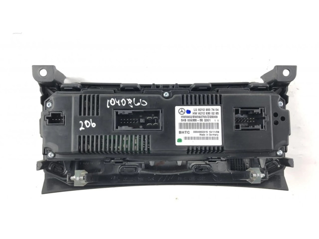 Блок управления климат-контролем A2129008711, A2129002814   Mercedes-Benz E C207 W207