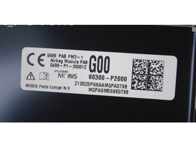 Подушка безопасности пассажира 80300P2000   KIA Sorento IV