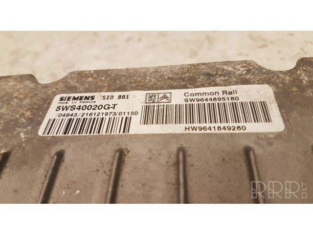 Řídící jednotka 5WS40020GT, SW9644895180 Peugeot 307 2003