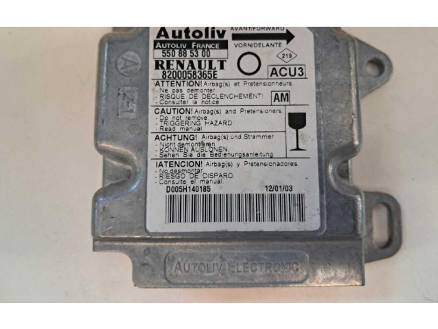 Блок подушек безопасности 550885300 Renault Twingo II