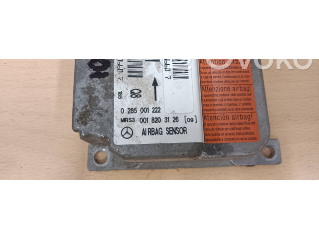Блок подушек безопасности 0018203126, 0285001222   Mercedes-Benz A W168