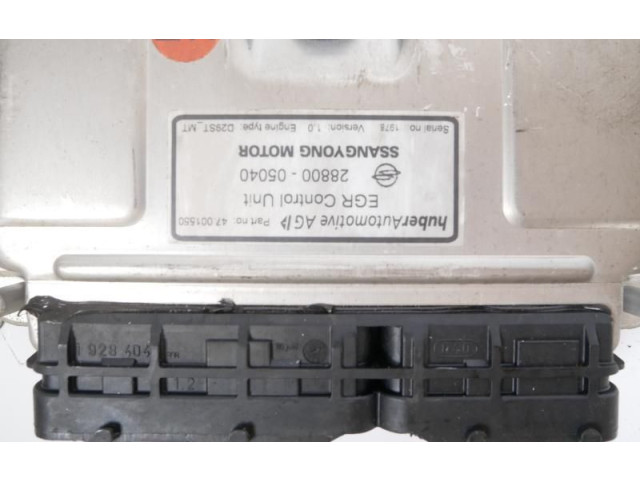 Блок управления двигателя 2880005040, 2880005040 SsangYong Rexton