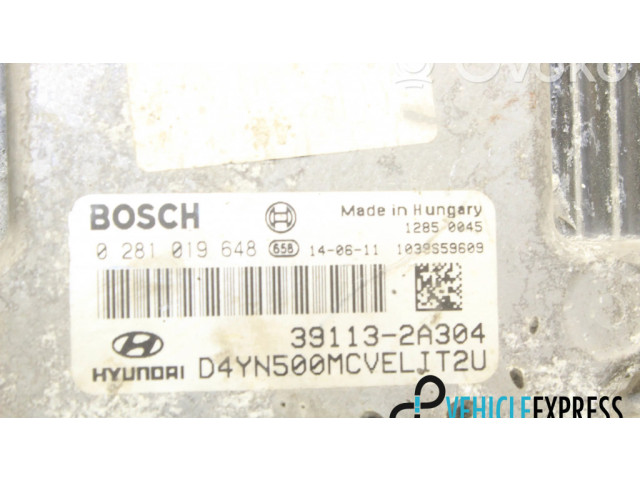 Блок управления двигателя 0281019648, 391132A304 KIA Venga