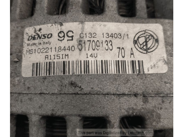 Генератор 52003531, DENSO   Fiat Qubo       
