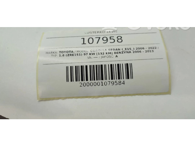 Zpětné zrcátko Toyota Corolla E140 E150 2011