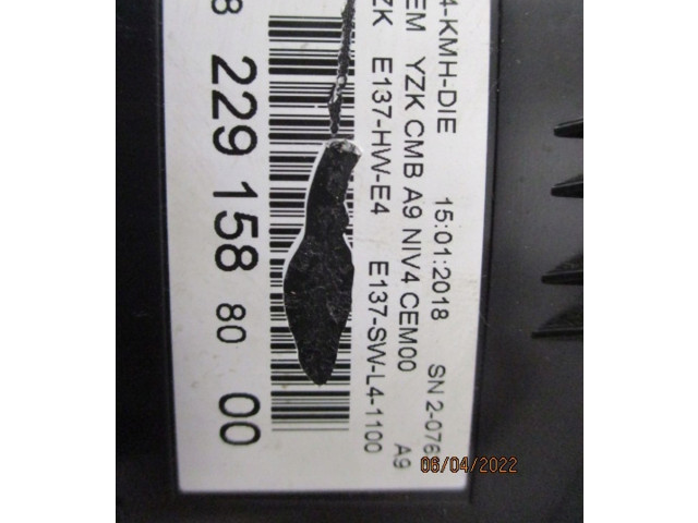 Панель приборов 9822915880 Peugeot 2008 I