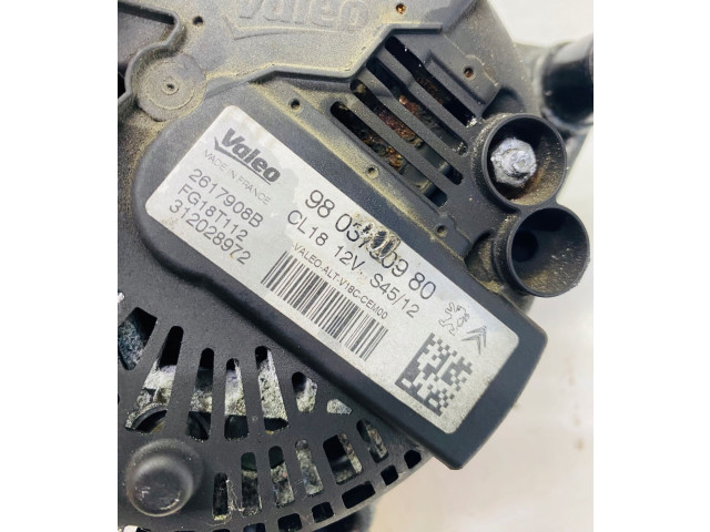 Генератор 9803750980 Citroen C5