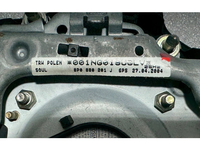 Надувная подушка для руля Audi A6 S6 C5 4B  1997 - 2005 года 8P0880201J6PS, 8P0880201J      