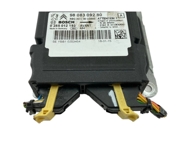 Блок подушек безопасности 9808309280, 0285012193 Peugeot 2008 I