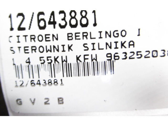 Řídící jednotka 9632520380, 9632520380 Citroen Berlingo 1999
