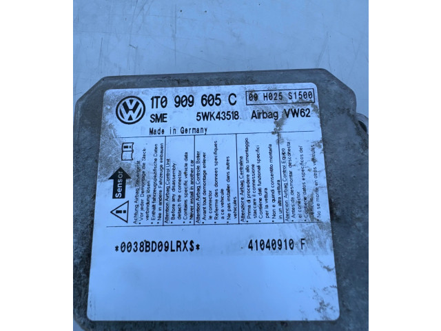 Блок подушек безопасности 1T0909605C, 41040910F Volkswagen Touran I