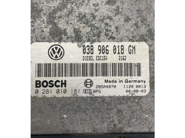 Блок управления двигателя 038906018GM Skoda Octavia Mk1 (1U)