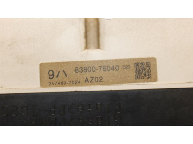 Přístrojová deska Lexus CT 200H 2011 8380076040, 8380076040