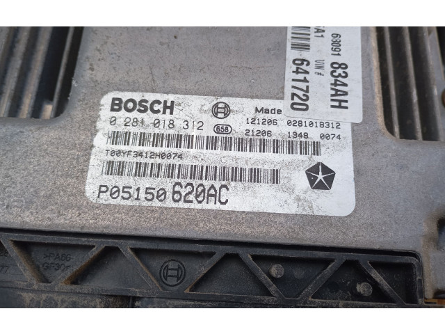 Блок управления двигателя 0281018312, P05150620AC   Fiat Freemont