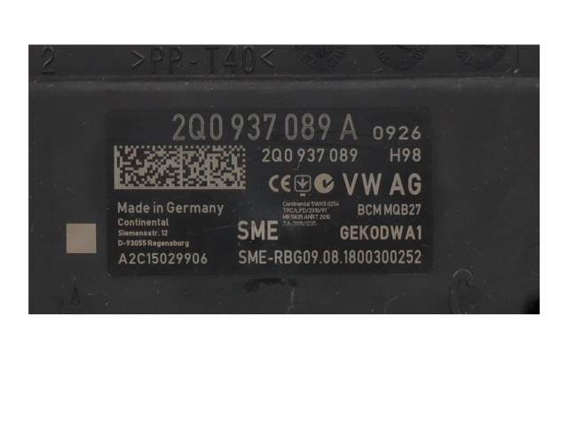 Модуль управления BSM 2Q0937089A   Skoda Rapid (NH)    