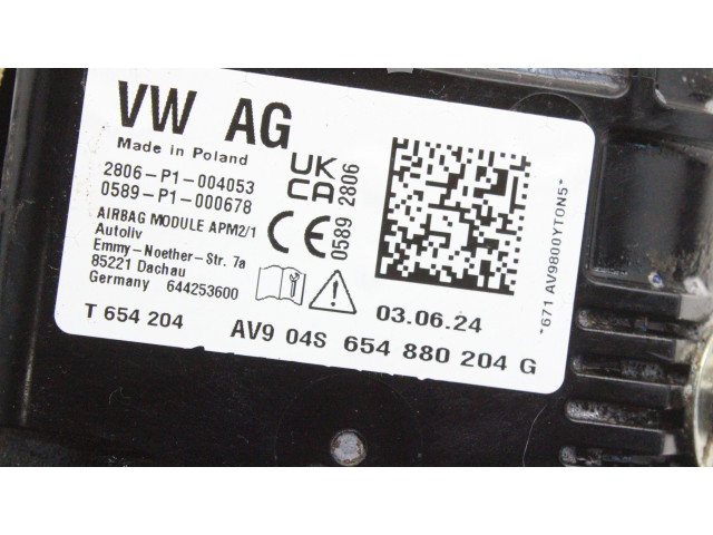 Подушка безопасности пассажира 654880204G Skoda Scala