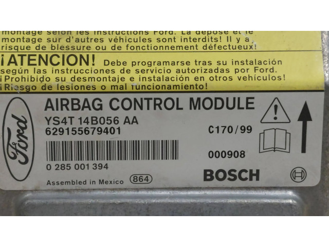 Блок подушек безопасности YS4T14B056AA, 0285001394   Ford Focus