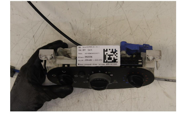 Блок управления климат-контролем    Dacia Duster