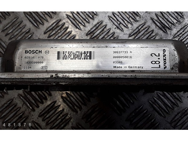 Блок управления двигателя 0281011078 Volvo XC90