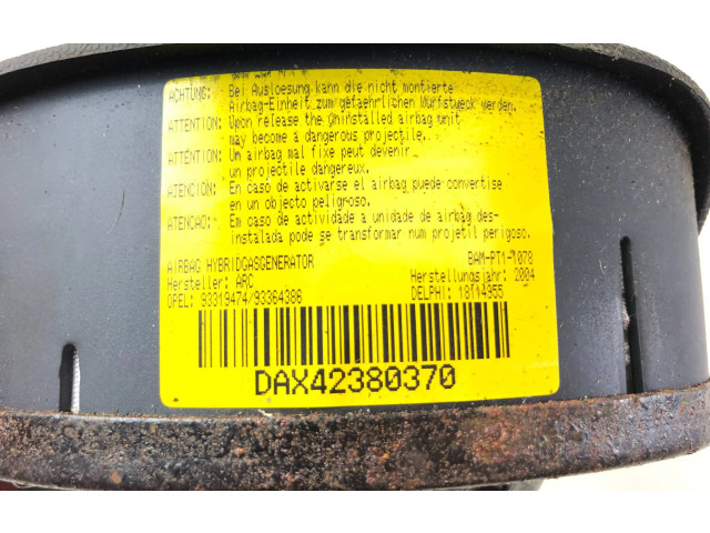 Подушка безопасности водителя 93319477, BAMPT11078 Vauxhall Meriva A