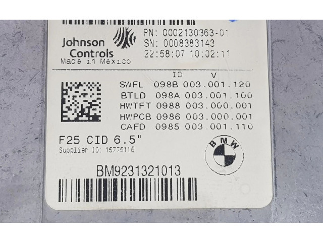 Дисплей 65509231321, 65509278281 BMW X3 G01