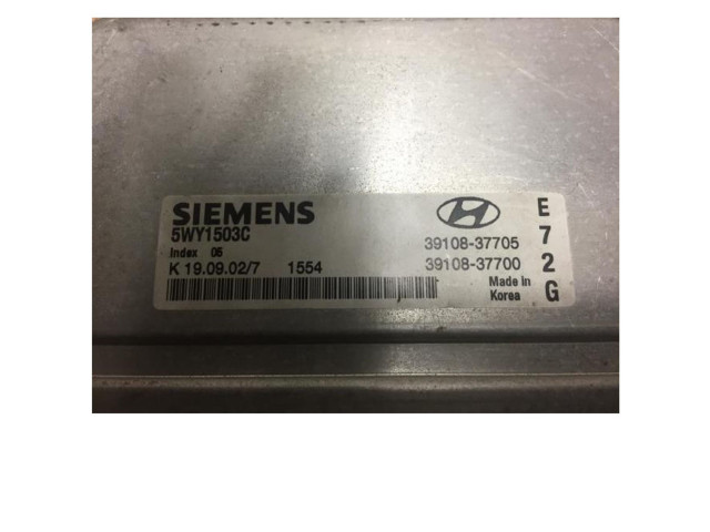 Блок управления двигателя 3910837700, 3910837700   Hyundai Coupe