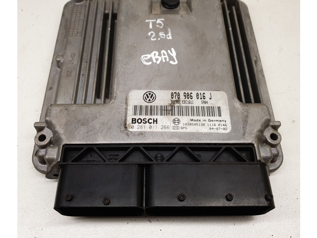 Řídící jednotka 070906016J, 0281011266 Volkswagen Transporter - Caravelle T5 2006